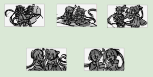 サムネイルラフ イラスト イラスト制作 イラスト制作進捗