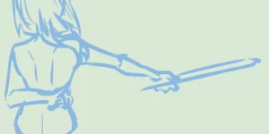 カットイン 鳥人 音楽家 ヴァイオリン ラフ