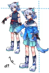 擬人化 猫 中性 あるけみすと ご依頼絵